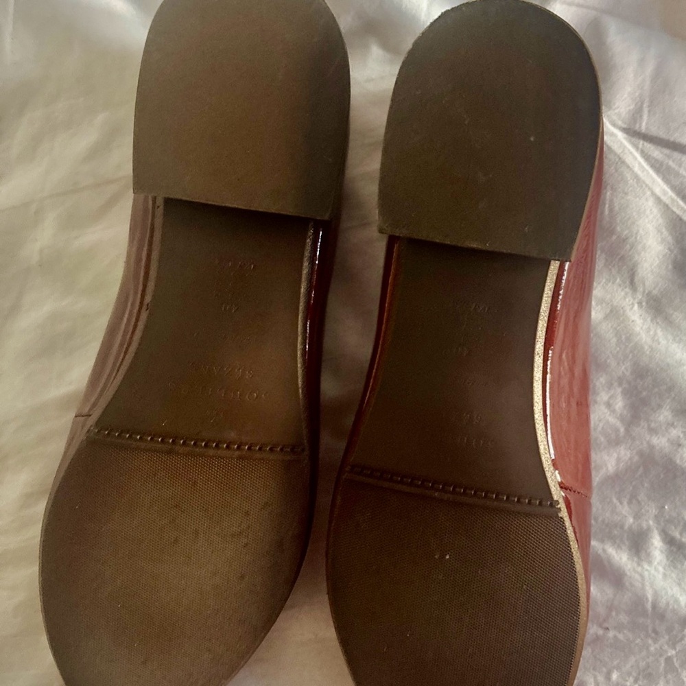 Sezane Burgundy Patent Leather Loafers - Picture 6 of 7